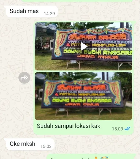 Pengiriman Papan Bunga Tenajar Lor Kertasemaya
